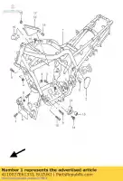 4110027E6133J, Suzuki, telaio (nero) suzuki gsf bandit s sa  gsf1200ns gsf1200nssa 1200 , Nuovo