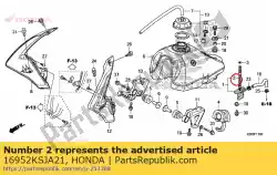 Ici, vous pouvez commander le aucune description disponible pour le moment auprès de Honda , avec le numéro de pièce 16952KSJA21: