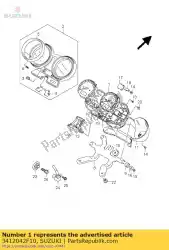 Ici, vous pouvez commander le compteur de vitesse, mls auprès de Suzuki , avec le numéro de pièce 3412042F10: