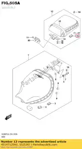 suzuki 4514712FA0 cushion,center - Bottom side