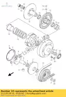 2121015F10, Suzuki, face, entraînement fixe suzuki an burgman  s an400s 400 , Nouveau