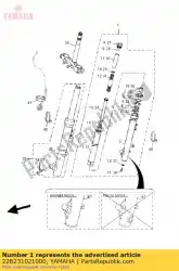 Tutaj możesz zamówić zespó? Przedniego widelca (lewa) od Yamaha , z numerem części 22B231021000: