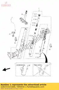 yamaha 22B231021000 zespó? przedniego widelca (lewa) - Dół