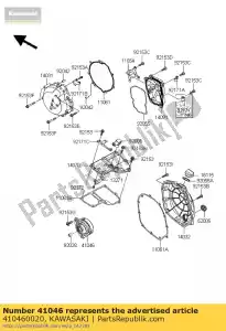 kawasaki 410460020 rolamento de caixa zg1400a8f - Lado inferior