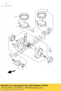 suzuki 1226110H10 virabrequim, l - Lado inferior