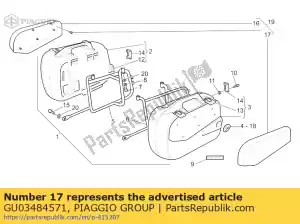 Piaggio Group GU03484571 lh insert bag black - Bottom side