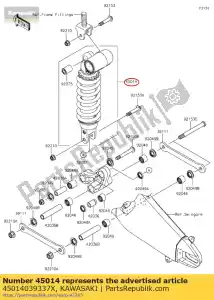 kawasaki 45014039337X amortisseur, spg grn + bl zx636 - La partie au fond