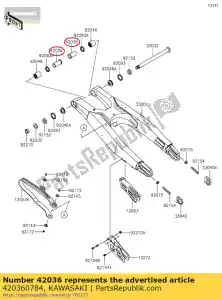 kawasaki 420360784 01 manga, 17x22x47,3 - Lado inferior