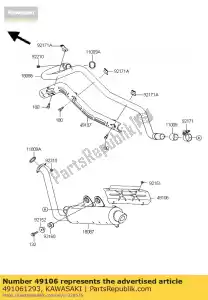 Kawasaki 491061293 cover-marmitta - Il fondo