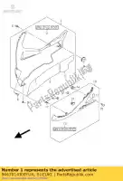 9447014J00YUA, Suzuki, motorkap comp suzuki gsxr  uf gsx r750 750 , Nieuw