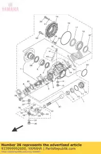 yamaha 933999992600 cuscinetto (2 ore) - Il fondo