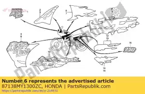 honda 87138MY1300ZC raya a, r. tanque de combustible (###) * type3 * (type3) - Lado inferior