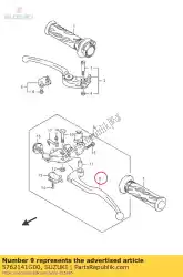 Here you can order the clutch lever from Suzuki, with part number 5762141G00: