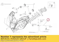 B043619, Piaggio Group, cablaggio faro con cablaggio aprilia  rsv4 tuono tuono 1000 2011 2014, Nuovo