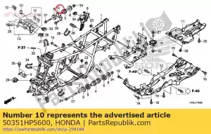 honda 50351HP5600 bracket, head hanger - Bottom side