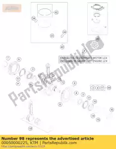 ktm 00050000225 kit de piston gr. ii 690duke12-14 - Lado inferior