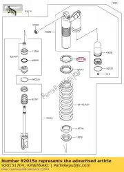 Ici, vous pouvez commander le écrou, ressort de réglage loc kx125-f1 auprès de Kawasaki , avec le numéro de pièce 920151704: