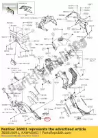 360010691, Kawasaki, 01 lato coperchio,sinistro kawasaki  1000 2019 2020 2021, Nuovo