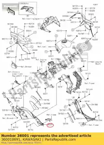 kawasaki 360010691 01 lato coperchio,sinistro - Il fondo