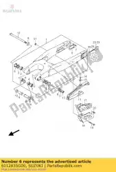 Ici, vous pouvez commander le plaque, swgarm re auprès de Suzuki , avec le numéro de pièce 6112835G00:
