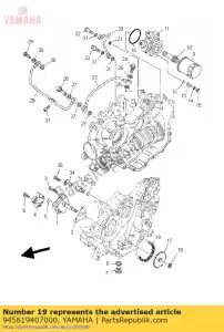 yamaha 945819407000 cadena - Lado inferior