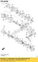 2412035F30, Suzuki, eixo comp, cntr suzuki gsxs750az gsxs750a gsxs750za gsxs750ya 750 , Novo