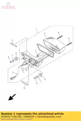 tail light assy van Yamaha, met onderdeel nummer 3D9H47100100, bestel je hier online: