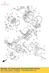 yamaha 901100625600 ?ruba, sze?ciok?tna skarpeta - Dół