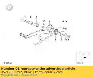 bmw 35212330392 rem hendel - Onderkant