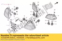 33560MCA601, Honda, housing comp., l. combination light honda gl 1800 2001 2002 2003 2004 2005, New