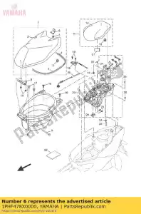 yamaha 1PHF478X0000 wspornik, blokada siedzenia - Dół