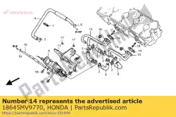 Ici, vous pouvez commander le joint, tuyau d'alimentation en air auprès de Honda , avec le numéro de pièce 18645MV9770: