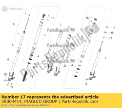 Aprilia 2B004414, Ring, OEM: Aprilia 2B004414