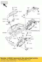 110531152, Kawasaki, staffa, calotta superiore e m kawasaki z 1000, Nuovo