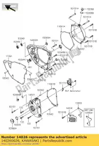 kawasaki 140260026 chaîne de couverture kx250t6f - La partie au fond