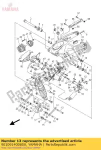 yamaha 901091400800 parafuso - Lado inferior