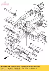 Aquí puede pedir cubierta, empuje 1 de Yamaha , con el número de pieza 3JD221280000: