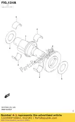 Here you can order the bearing,crank b from Suzuki, with part number 1222940F500A0: