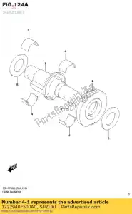 suzuki 1222940F500A0 bearing,crank b - Bottom side