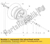 56384R0090, Piaggio Group, przednie ko?o kompletne gilera piaggio stalker typhoon 50 2005 2006 2007 2008 2009, Nowy