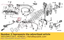 Here you can order the coil comp., ignition from Honda, with part number 30510MCC003: