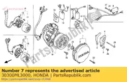 Aquí puede pedir pulser gen assy de Honda , con el número de pieza 30300ML3000: