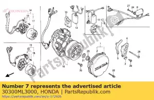 Honda 30300ML3000 pulser gen assy - Lado inferior
