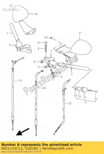 Suzuki 5621119C11 suporte, alça, r - Lado inferior