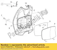 62217940YR1, Piaggio Group, voorhandschoen comp.     , Nieuw