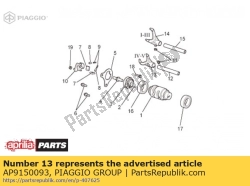 Aprilia AP9150093, Vork 4a-5a, OEM: Aprilia AP9150093