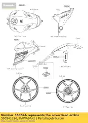 Tutaj możesz zamówić mark, zbiornik paliwa, z800 zr800bef od Kawasaki , z numerem części 560541286: