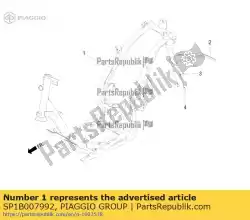 Ici, vous pouvez commander le telaio avec p. I. Auprès de Piaggio Group , avec le numéro de pièce SP1B007992: