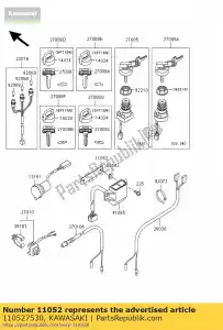 kawasaki 110527530 support kvf360-a1 - La partie au fond