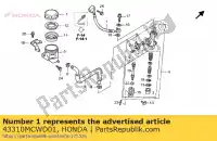 43310MCWD01, Honda, komp. w??a, rr. mistrz honda vfr  a vfr800 vfr800a 800 , Nowy